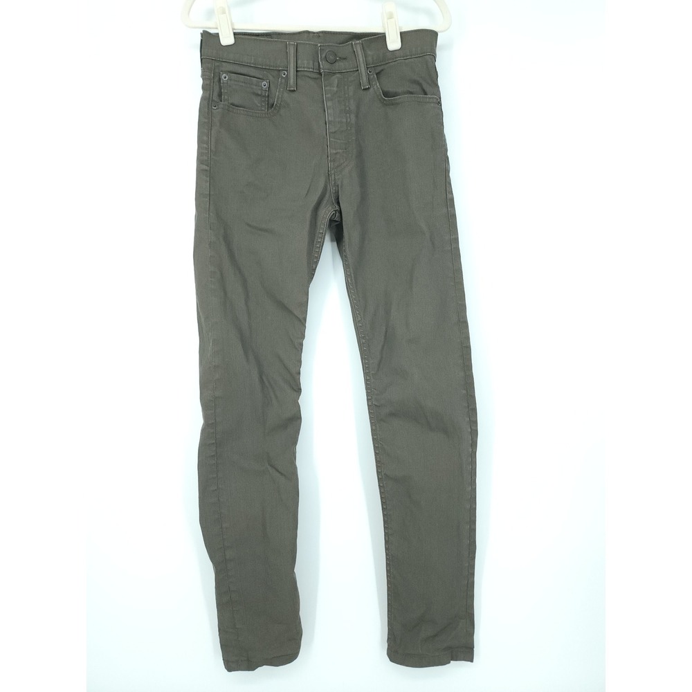 Levi 512 Slim Taper Pants Mens 30x32 Olive Green Casual Tapered Fit Jeans